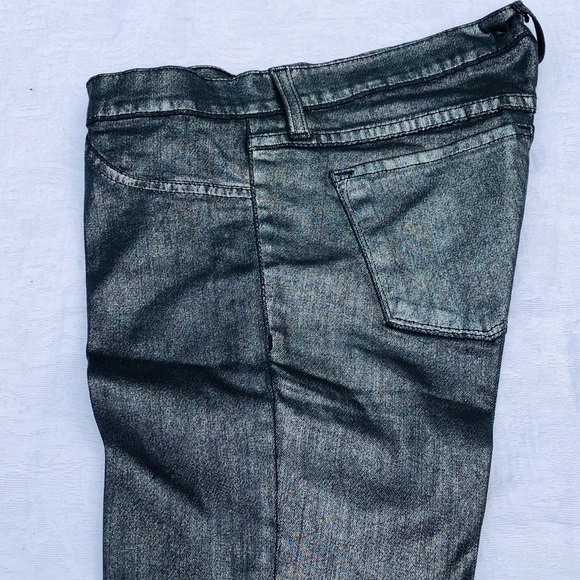 FLYING MONKEY**Pewter Silver Denim Jeans Size 26 - Picture 3 of 8